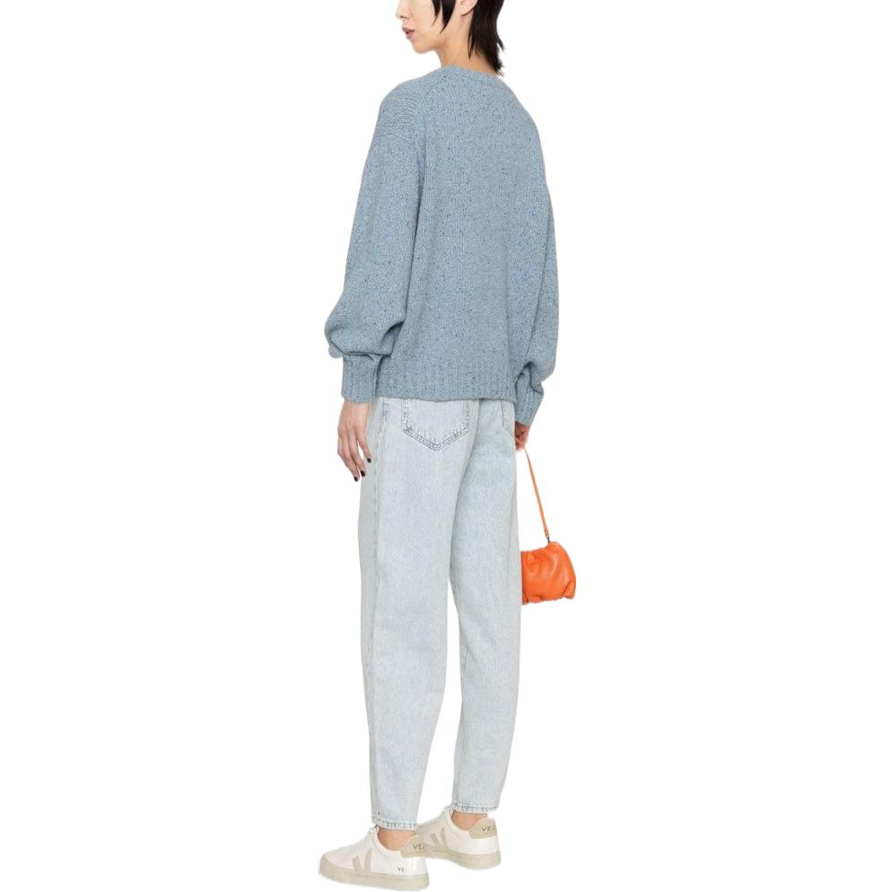 (Women) Polo Ralph Lauren  Blue-Grey Wool Crewneck Logo Sweater SS22 Collection. 211872814-001 圖 4