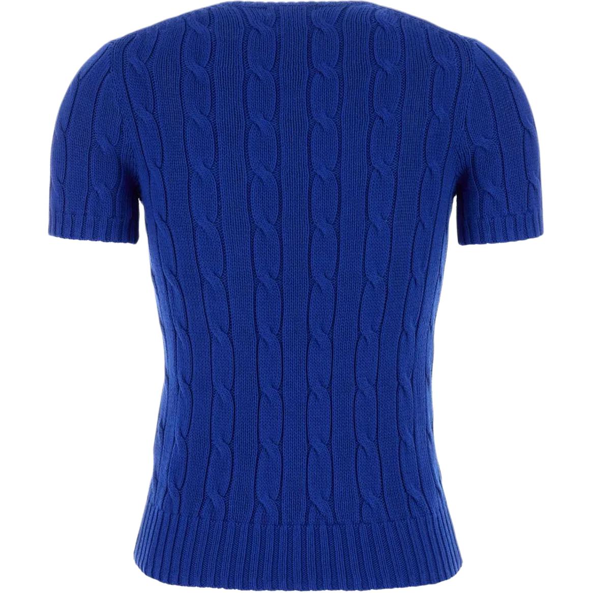 (Women) Polo Ralph Lauren  Blue Logo Crewneck Short Sleeve Sweater 211895379-013 圖 3