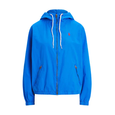 (Women) Polo Ralph Lauren Blue Loose Fit Zip-Up Hooded Jacket. WMPOOTWN5A20093400