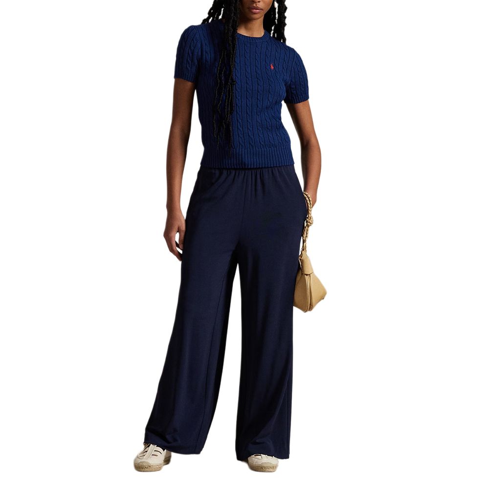 Purchase (W) Polo Ralph Lauren 藍色修身標誌圓領短袖毛衣 100053222