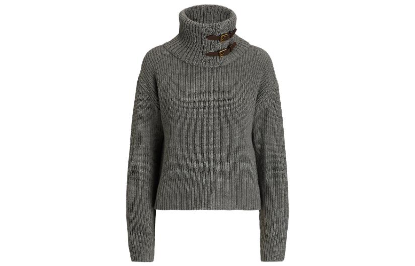 Order (Women) Polo Ralph Lauren  Brown Ribbed Turtleneck Knit Sweater Long Sleeve. WMLRSWES6820539-020