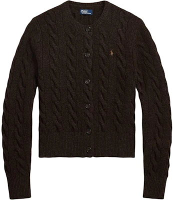 (W) Polo Ralph Lauren Cardigan Rajut Slim Fit Coklat dengan Bordir Logo. 211910443-019 Buy (W) Polo Ralph Lauren Cardigan Rajut Slim Fit Coklat dengan Bordir Logo. 211910443-019