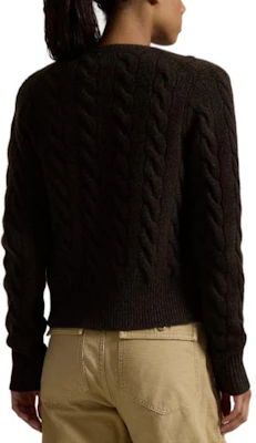 (W) Polo Ralph Lauren Cardigan Rajut Slim Fit Coklat dengan Bordir Logo. 211910443-019 Shop (W) Polo Ralph Lauren Cardigan Rajut Slim Fit Coklat dengan Bordir Logo. 211910443-019