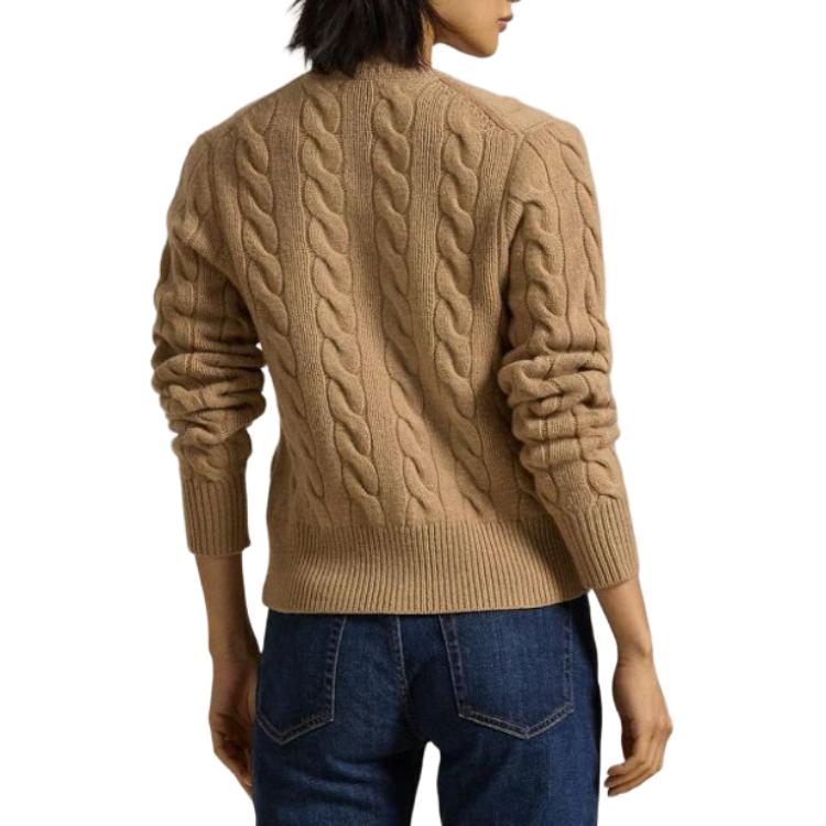 (Women) Polo Ralph Lauren  Brown Solid Button-Front Knit Cardigan Long Sleeve. 211910443-021 圖 6