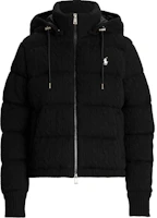 (Women) Polo Ralph Lauren Cable Knit Hooded Long Sleeve Down Jacket Black 211930632005 (Women) Polo Ralph Lauren Cable Knit Hooded Long Sleeve Down Jacket Black 211930632005