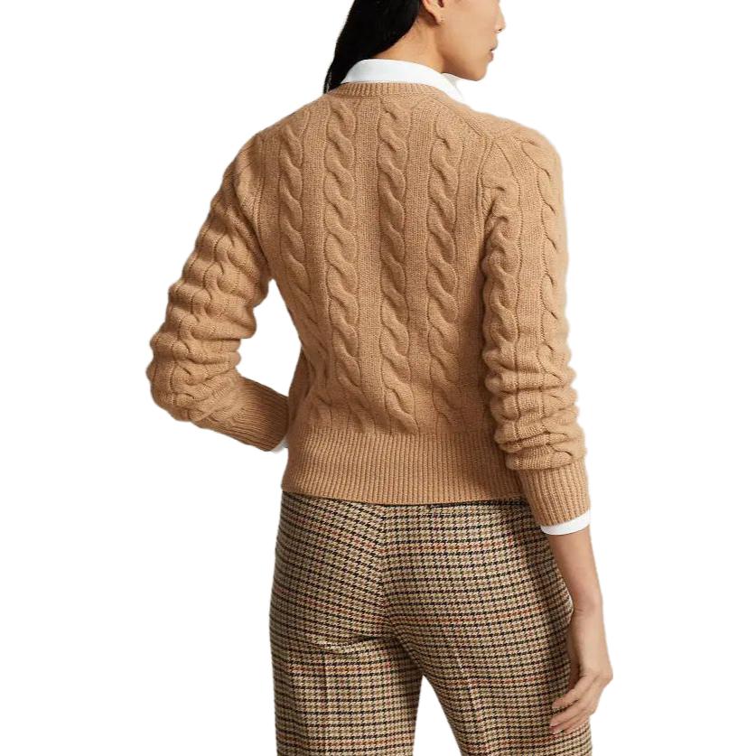 (Women) Polo Ralph Lauren  Camel Cable-Knit Wool-Cashmere Cardigan Sweater. WMPOSWENDW20161 圖 4