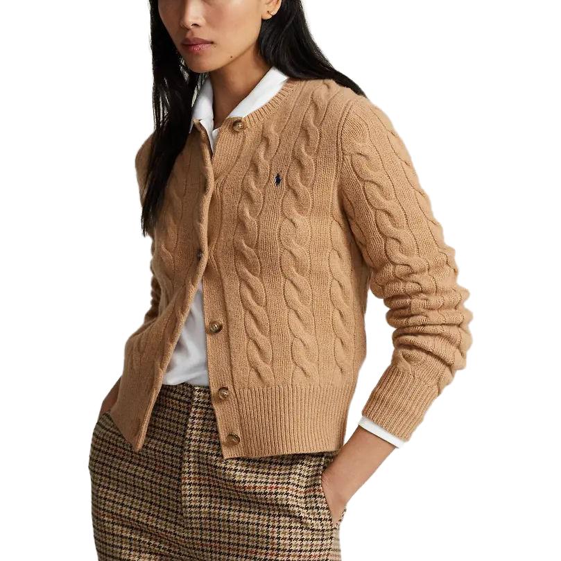 (Women) Polo Ralph Lauren  Camel Cable-Knit Wool-Cashmere Cardigan Sweater. WMPOSWENDW20161 圖 5