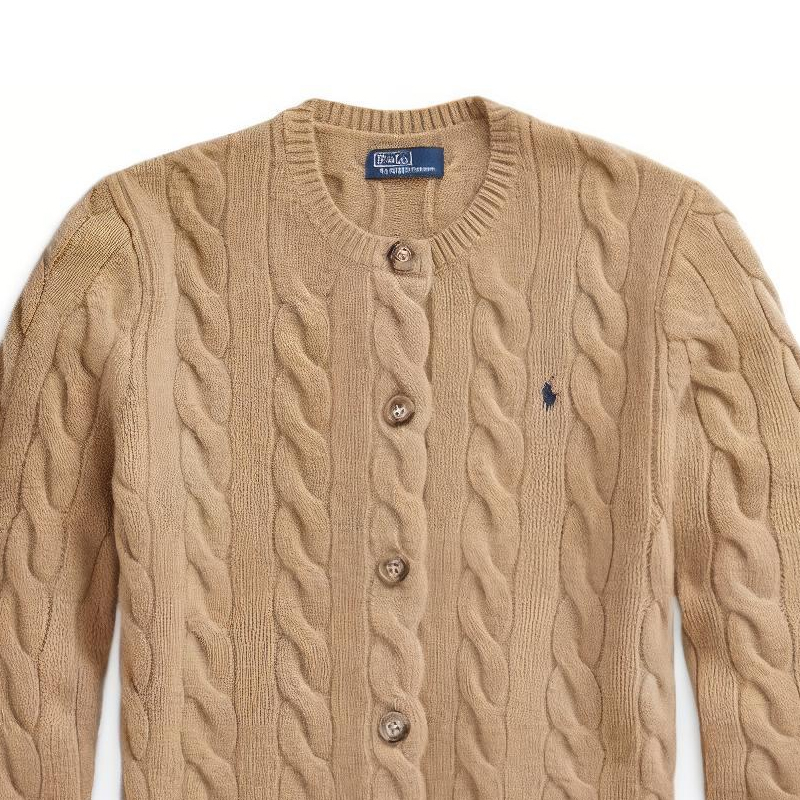 (Women) Polo Ralph Lauren  Camel Cable-Knit Wool-Cashmere Cardigan Sweater. WMPOSWENDW20161 圖 7