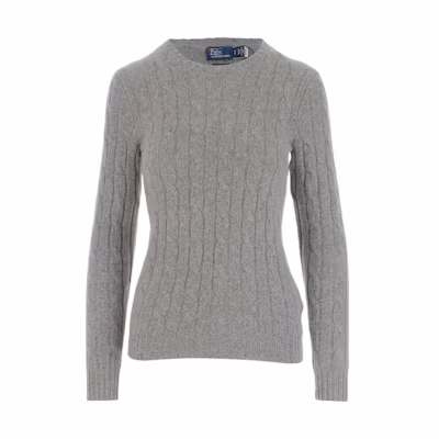 (Women) Polo Ralph Lauren Cashmere Slim Fit Sweater Grey FW22. 211880516-001