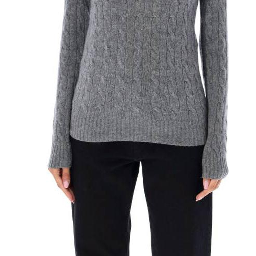 (Women) Polo Ralph Lauren  Casual Solid V-Neck Pullover Sweater Grey. 211910422-013 圖 7