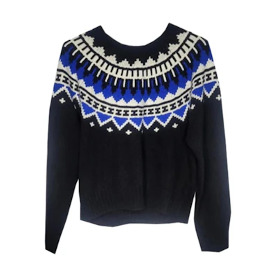 (Women) Polo Ralph Lauren Colorblock Crewneck Knit Sweater Multicolor. 211832745-001