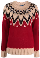 (Women) Polo Ralph Lauren Colorblock Graphic Crewneck Knit Sweater Multicolor. 211916170-001 (Women) Polo Ralph Lauren Colorblock Graphic Crewneck Knit Sweater Multicolor. 211916170-001