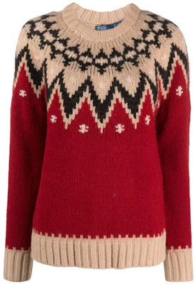 (Women) Polo Ralph Lauren Colorblock Graphic Crewneck Knit Sweater Multicolor. 211916170-001 Order (Women) Polo Ralph Lauren Colorblock Graphic Crewneck Knit Sweater Multicolor. 211916170-001