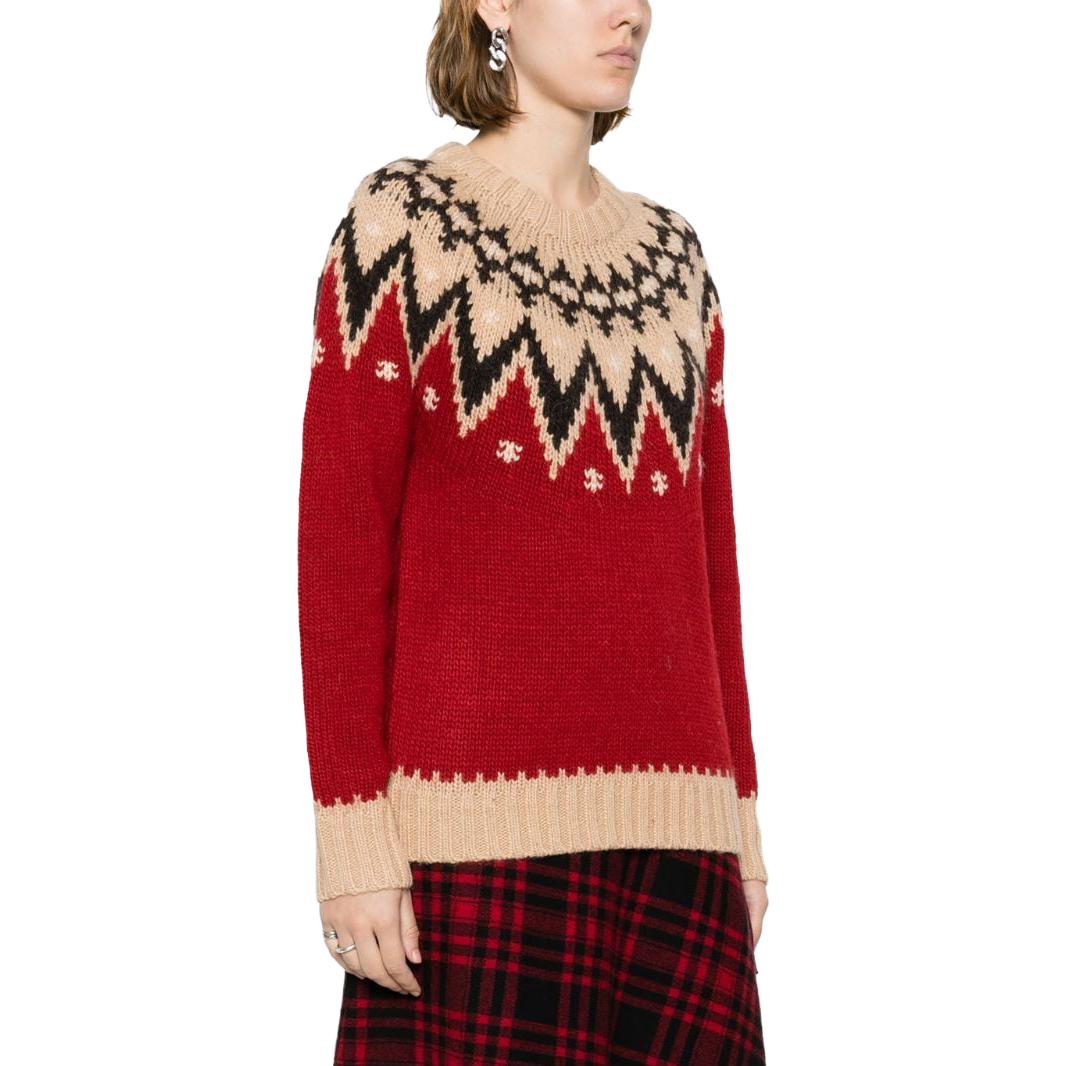 Purchase (Women) Polo Ralph Lauren  Colorblock Graphic Crewneck Knit Sweater Multicolor. 211916170-001