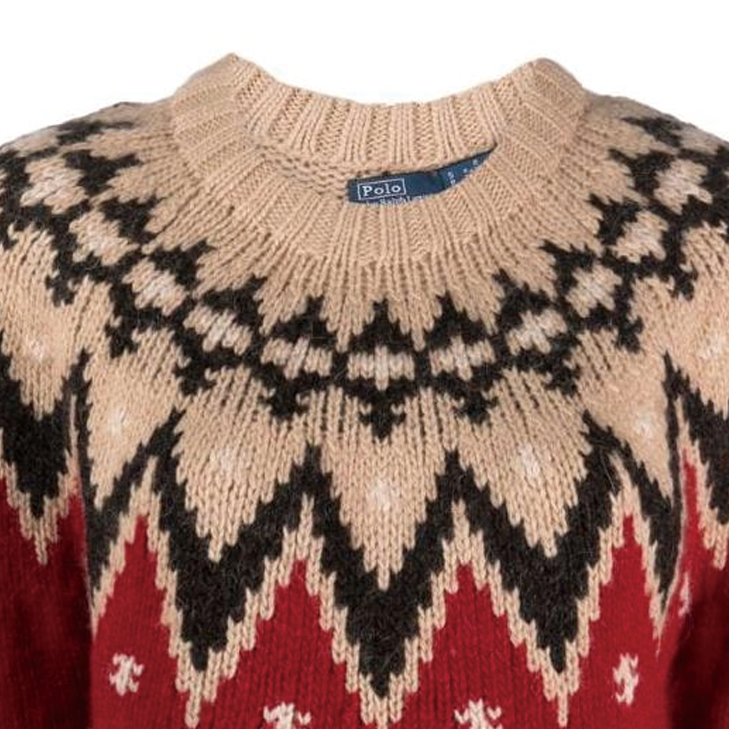 Details for (Women) Polo Ralph Lauren  Colorblock Graphic Crewneck Knit Sweater Multicolor. 211916170-001