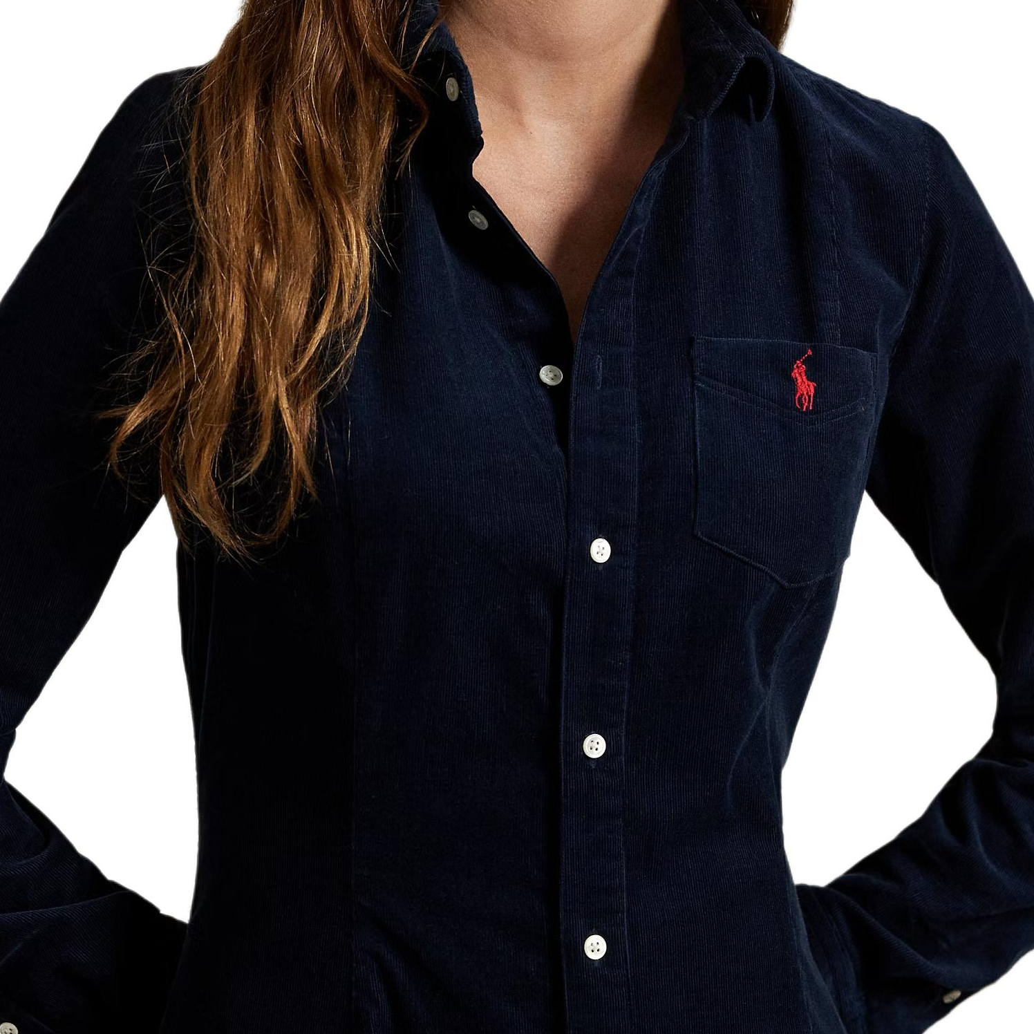 Details for (Women) Polo Ralph Lauren  Corduroy Cotton Long-Sleeve A-Line Dress 211972069-004