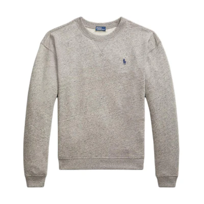 (Women) Polo Ralph Lauren Crewneck Sweatshirt Grey with Iconic Embroidery WMPOKNINFB20701-020