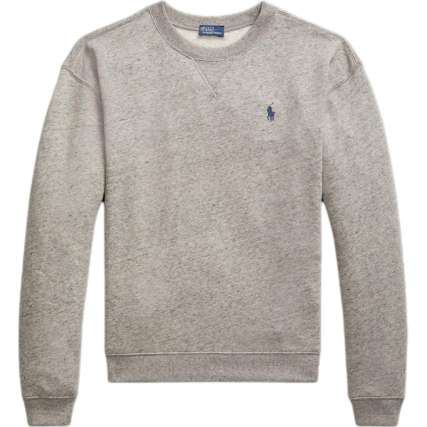 Order (W) Polo Ralph Lauren Crewneck Sweatshirt Kelabu dengan Sulaman Ikonik. WMPOKNINFB20701-020