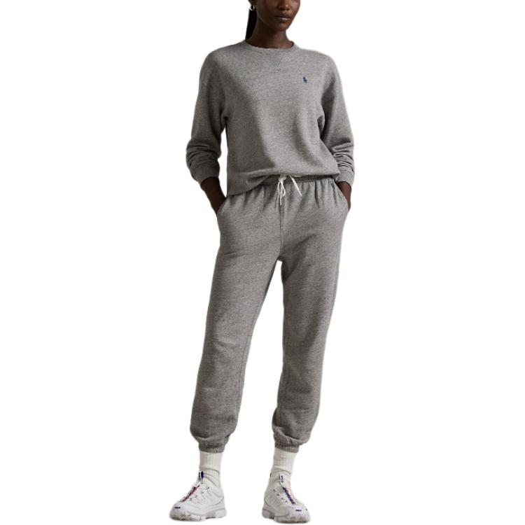 Purchase (W) Polo Ralph Lauren Crewneck Sweatshirt Kelabu dengan Sulaman Ikonik. WMPOKNINFB20701-020