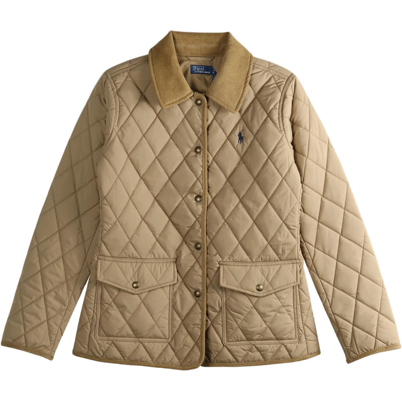 (Women) Polo Ralph Lauren  Desert Khaki Single-Breasted Long-Sleeve Jacket 211965336-004