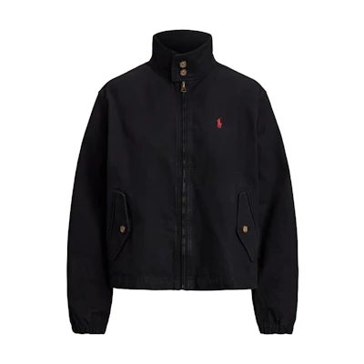 (Women) Polo Ralph Lauren Embroidered Pony Cotton Canvas Jacket. WMPOOTWN5A20106