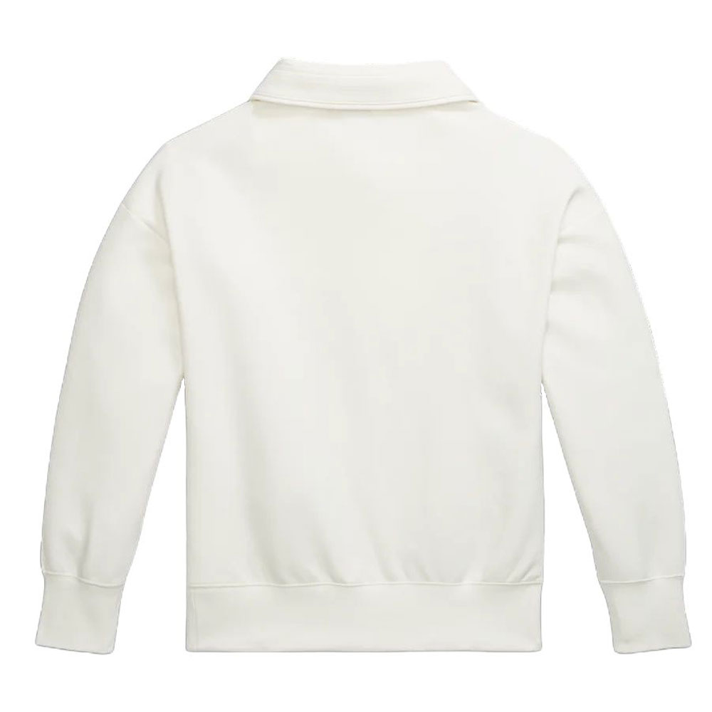 (Women) Polo Ralph Lauren  Embroidered Pony Half-Zip Sweatshirt Off-White. 211931920003 圖 3