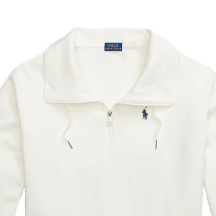 (Women) Polo Ralph Lauren  Embroidered Pony Half-Zip Sweatshirt Off-White. 211931920003 圖 7