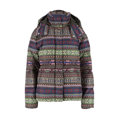 (Women) Polo Ralph Lauren Geometric Print Zip-Up Hoodie Jacket Multicolor 211908496-001