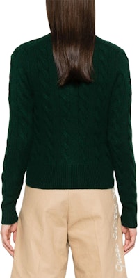 (W) 폴로 랄프 로렌 그린 크루넥 로고 니트 가디건. 211910443-015 Details for (W) 폴로 랄프 로렌 그린 크루넥 로고 니트 가디건. 211910443-015