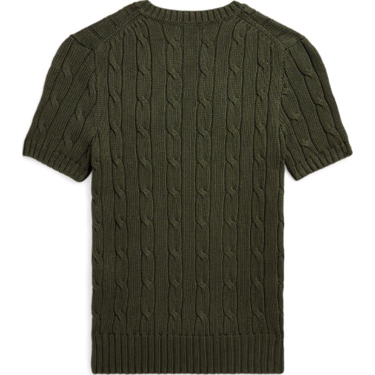 (Women) Polo Ralph Lauren  Green Crewneck Sweater with Embroidered Logo. WMPOSWENC021175-300 圖 3