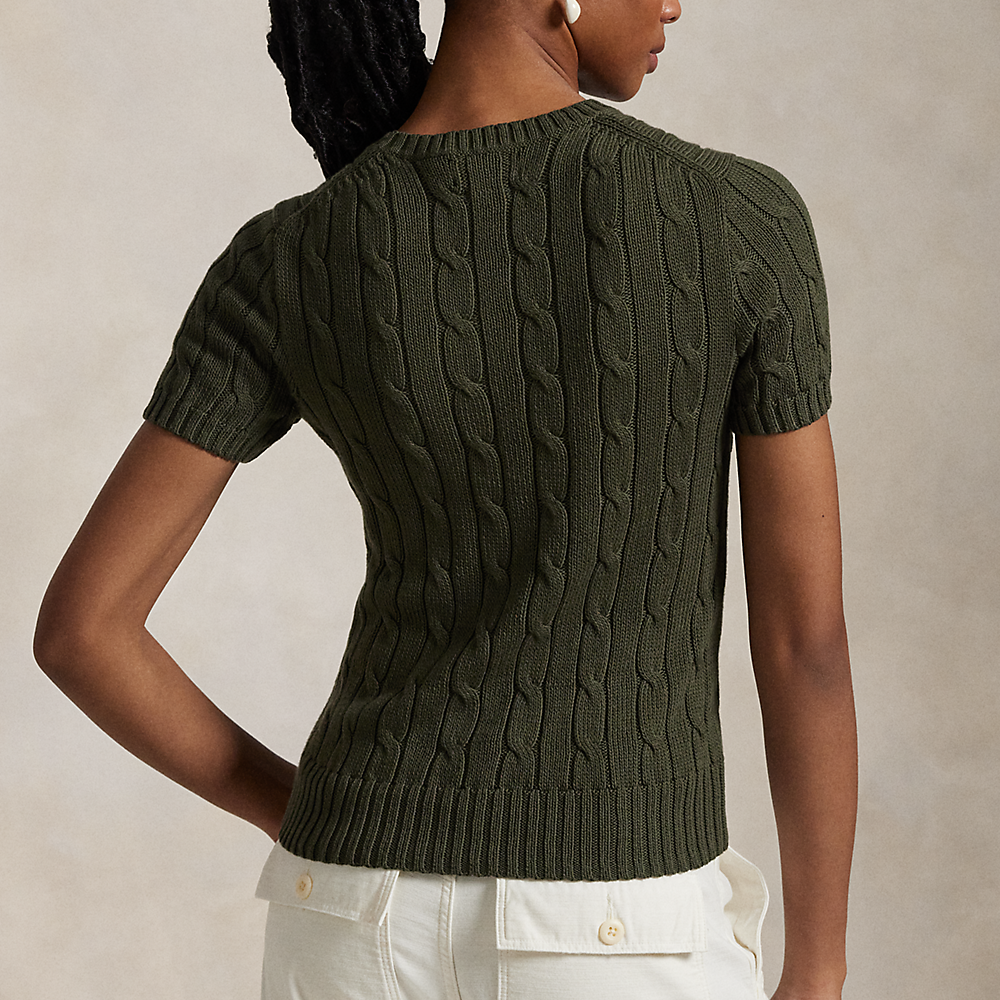 (Women) Polo Ralph Lauren  Green Crewneck Sweater with Embroidered Logo. WMPOSWENC021175-300 圖 5