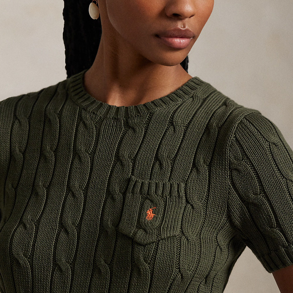 (Women) Polo Ralph Lauren  Green Crewneck Sweater with Embroidered Logo. WMPOSWENC021175-300 圖 7
