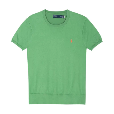 (Women) Polo Ralph Lauren Green Embroidered Logo Crewneck Regular T-Shirt. 211891673-011