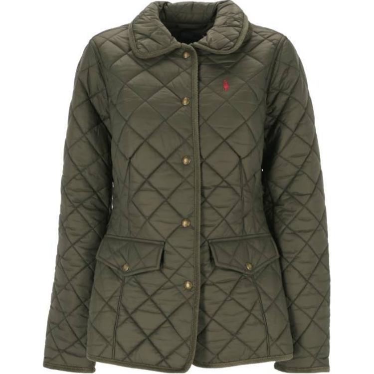 (Women) Polo Ralph Lauren  Green Embroidered Logo Long Sleeve Jacket. 211940996-003