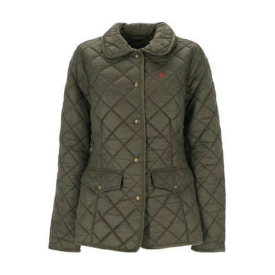 (Women) Polo Ralph Lauren Green Embroidered Logo Long Sleeve Jacket. 211940996-003