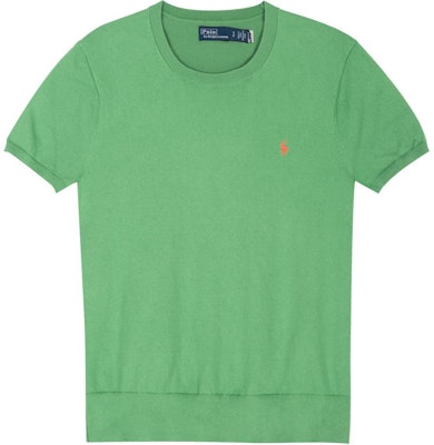 (W) Polo Ralph Lauren 綠色刺繡標誌圓領常規T恤。 211891673-011 Order (W) Polo Ralph Lauren 綠色刺繡標誌圓領常規T恤。 211891673-011