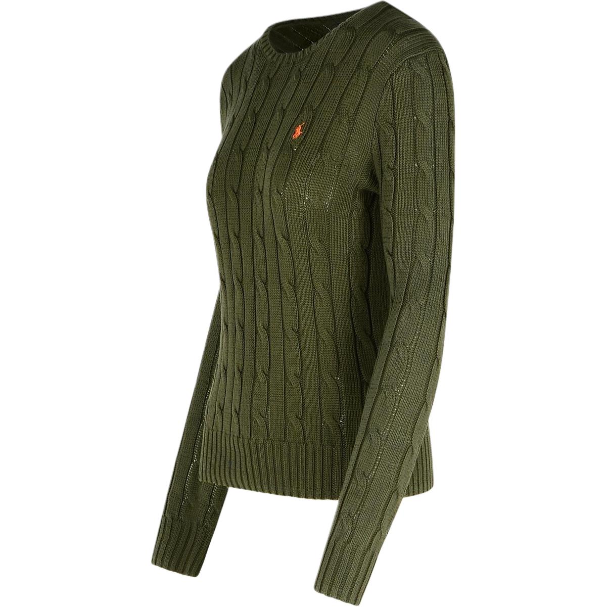 (Women) Polo Ralph Lauren  Green Logo Embroidered Pullover Knit Sweater. 211891640-030 圖 4