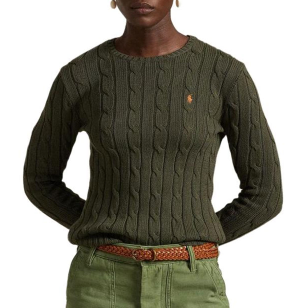 (Women) Polo Ralph Lauren  Green Logo Embroidered Pullover Knit Sweater. 211891640-030 圖 5