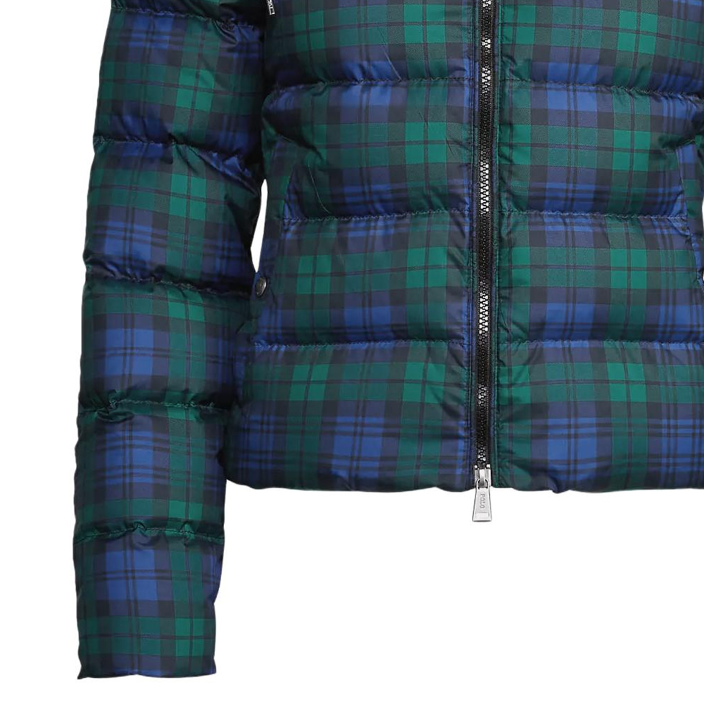 (Women) Polo Ralph Lauren  Green Quilted Hooded Jacket with Checkered Print. 211877802-001 圖 6