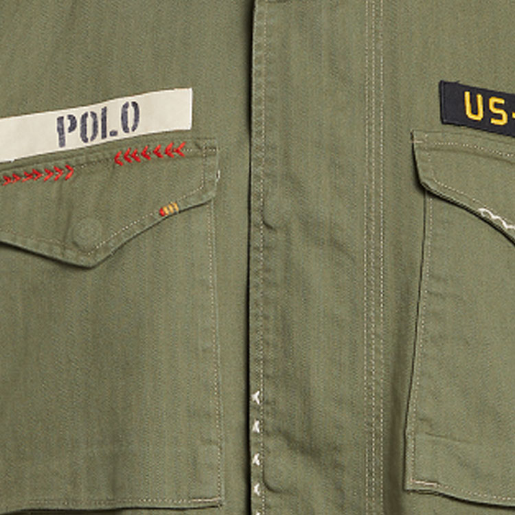 (Women) Polo Ralph Lauren  Green Zip-Up Letter Patch Short Jacket. WMPOOTWN6020167-300 圖 7