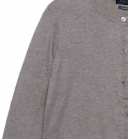 Cheap (W) Polo Ralph Lauren 灰色標誌針織長袖開襟毛衣外套。 211702649-006