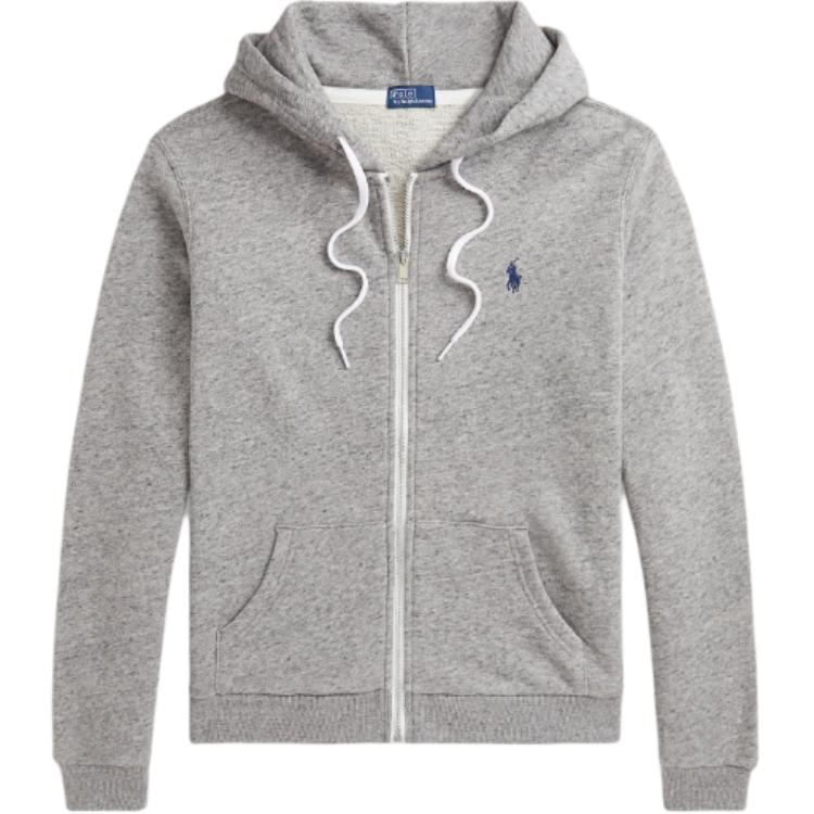 (Women) Polo Ralph Lauren  Grey Loose Fit Hoodie with Logo Embroidery. WMPOKNINFB20705-020