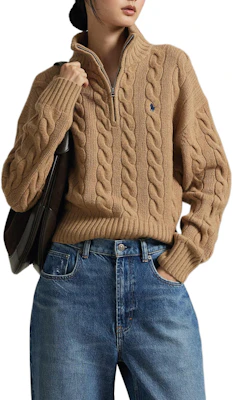 (W) Polo Ralph Lauren 半拉鍊羊毛針織毛衣。 211972130-002 Shop (W) Polo Ralph Lauren 半拉鍊羊毛針織毛衣。 211972130-002
