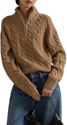(W) Polo Ralph Lauren 半拉鍊羊毛針織毛衣。 211972130-002 Purchase (W) Polo Ralph Lauren 半拉鍊羊毛針織毛衣。 211972130-002
