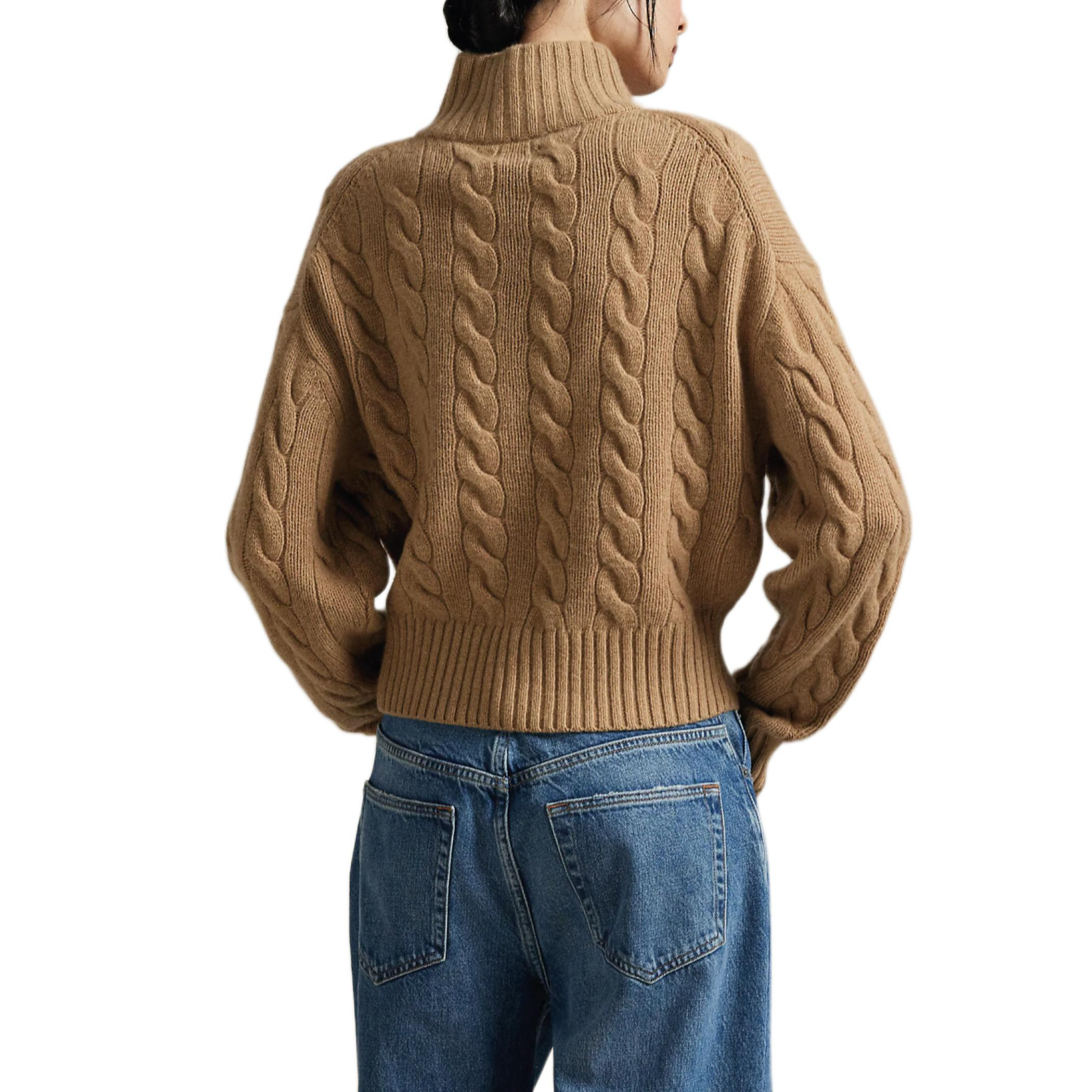 (Women) Polo Ralph Lauren  Half-Zip Cable Knit Wool Sweater. 211972130-002 圖 6