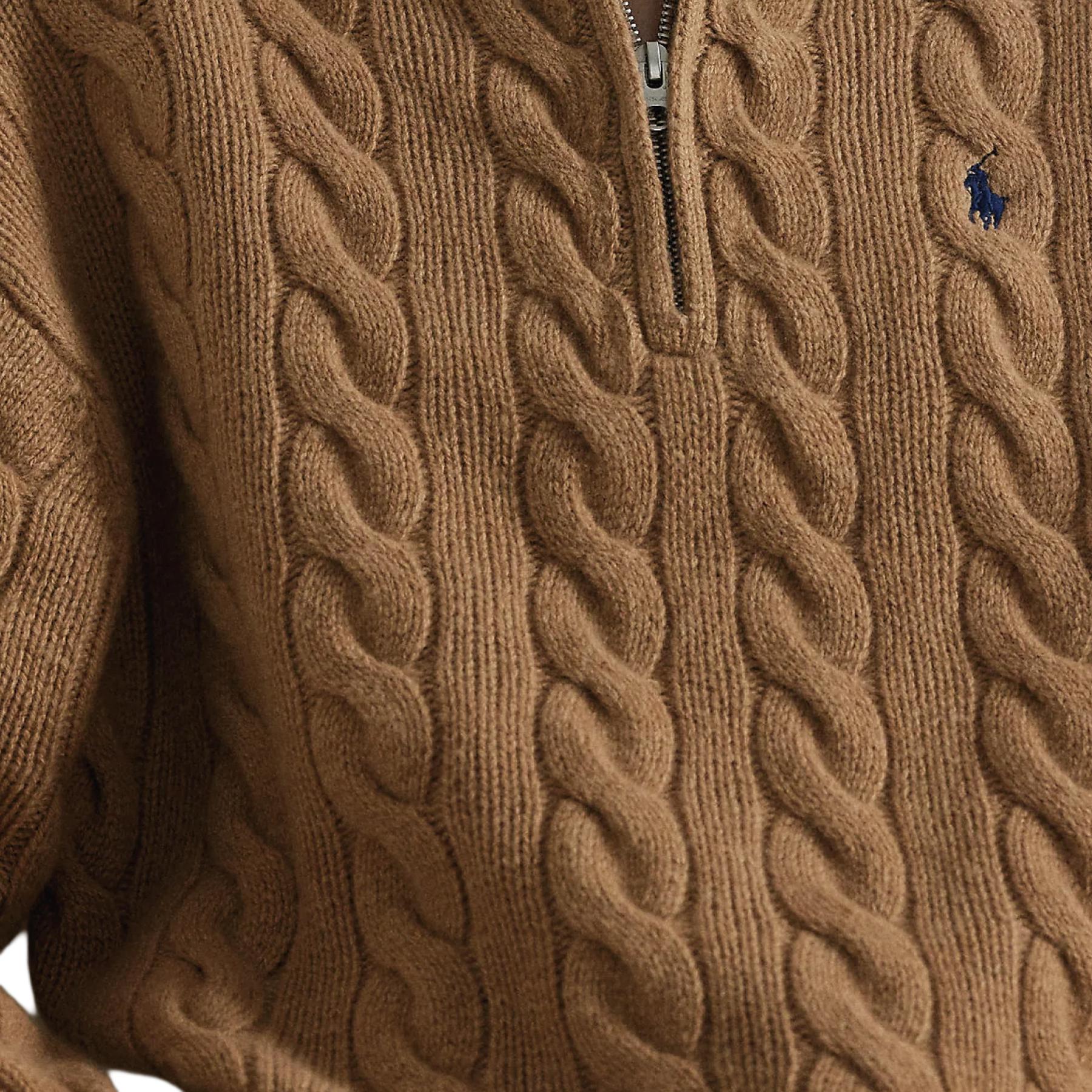 (Women) Polo Ralph Lauren  Half-Zip Cable Knit Wool Sweater. 211972130-002 圖 7