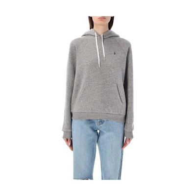 (Women) Polo Ralph Lauren Hoodie Grey with Embroidered Logo. 211943007-004