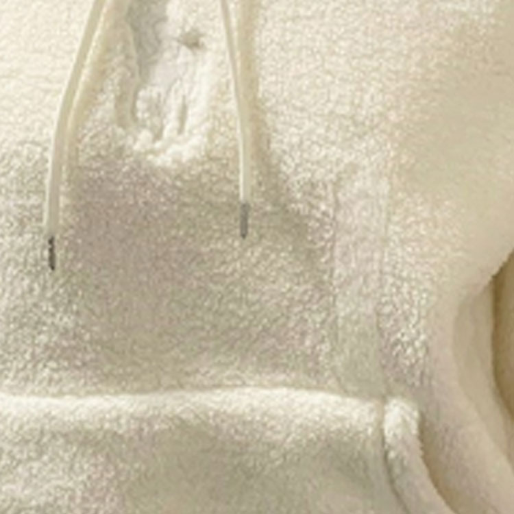 (Women) Polo Ralph Lauren  Ivory Fleece Hoodie Plain Long Sleeve Jacket. 211866343-002 圖 5