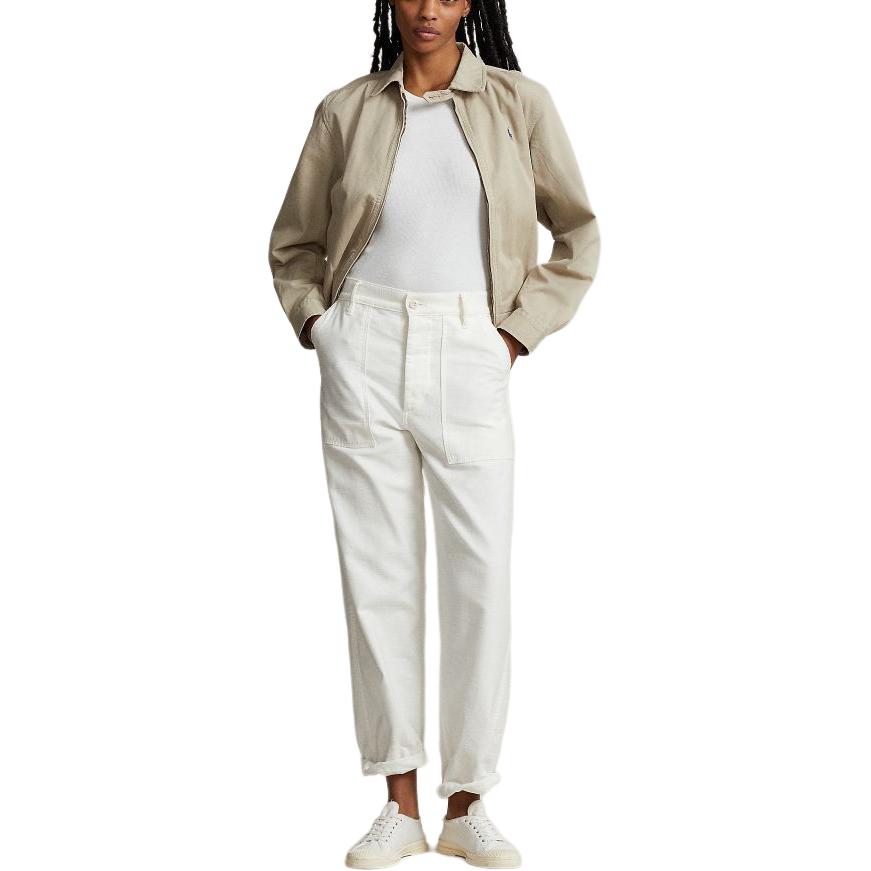 Purchase (Women) Polo Ralph Lauren  Khaki Embroidered Pony Stand Collar Jacket. 211934952-001