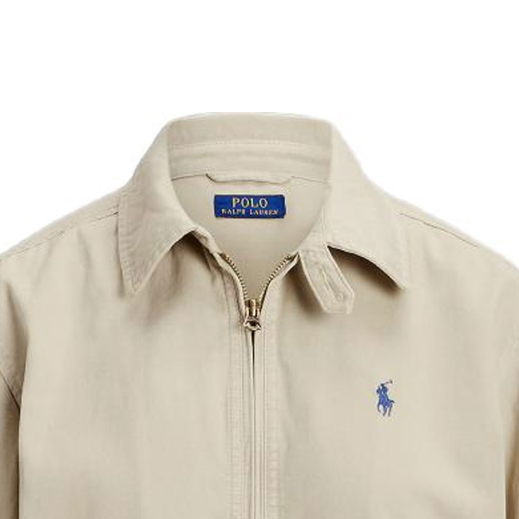Details for (Women) Polo Ralph Lauren  Khaki Embroidered Pony Stand Collar Jacket. 211934952-001